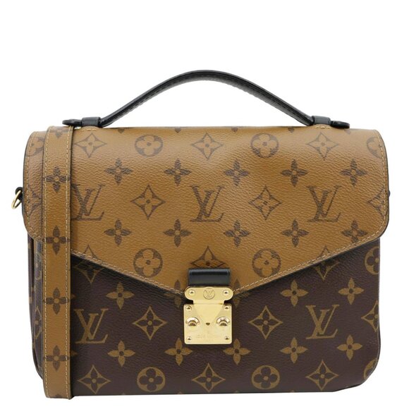 Louis Vuitton  Metis Pochette Reverse Monogram Canvas Crossbody Bag Brown - Picture 1 of 14